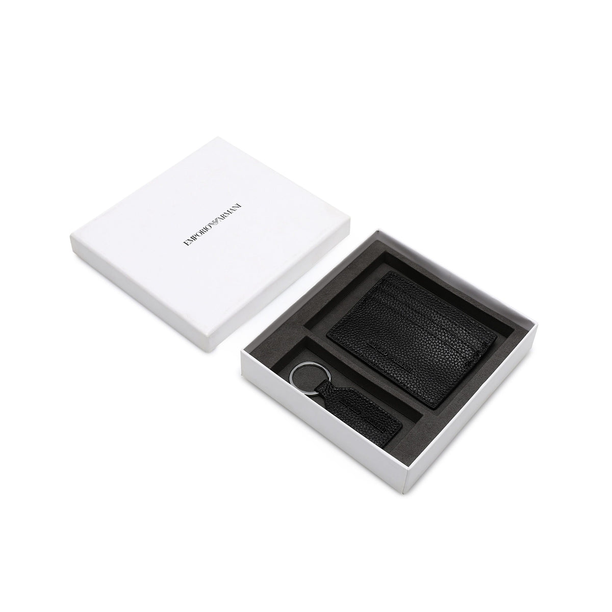 EMPORIO ARMANI set (Card holder & Key chain)