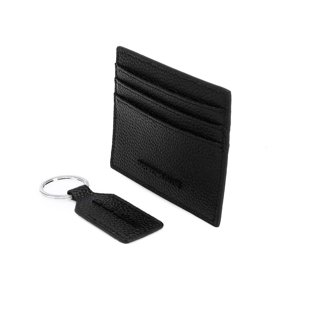 EMPORIO ARMANI set (Card holder & Key chain)