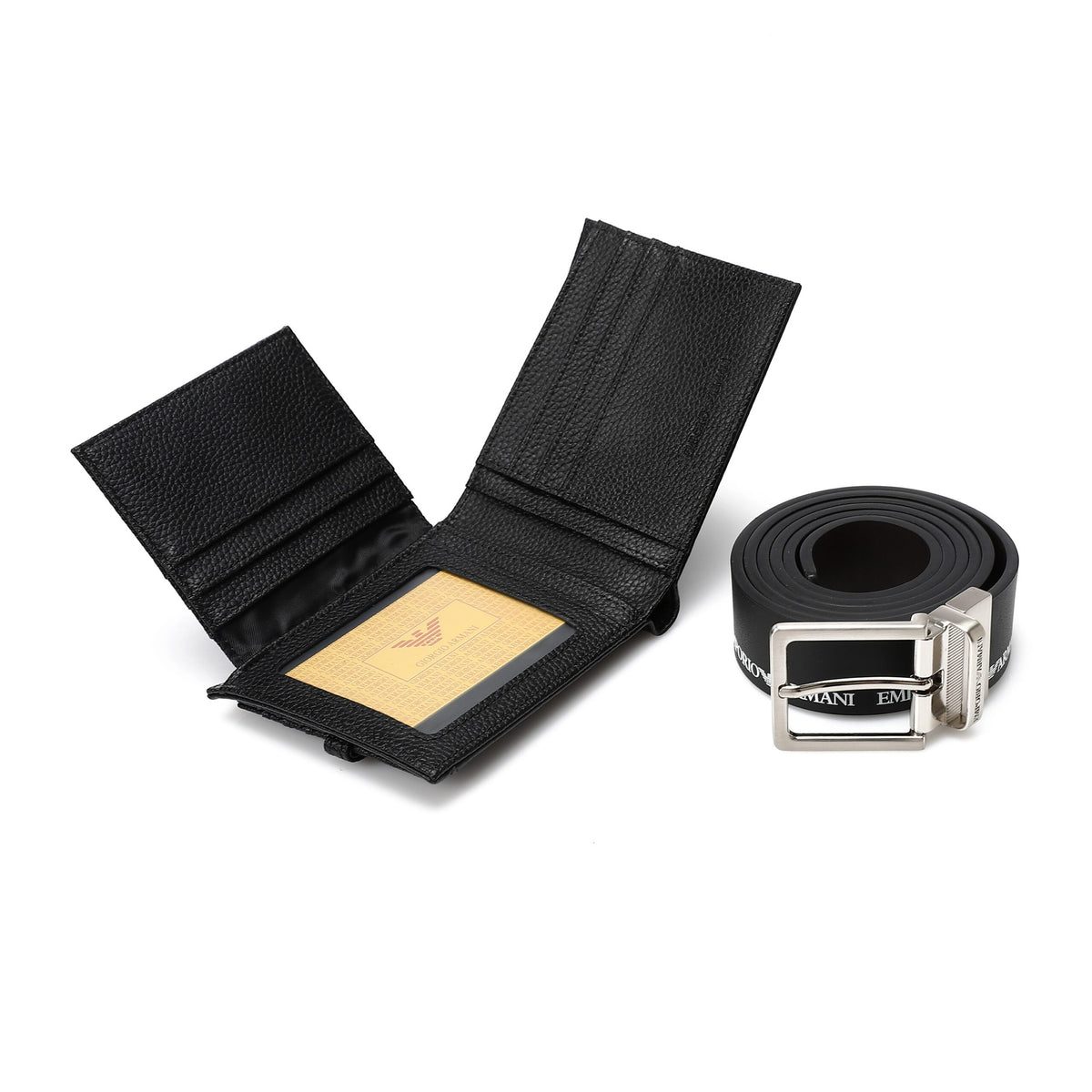 EMPORIO ARMANI set (Wallet & Belt)