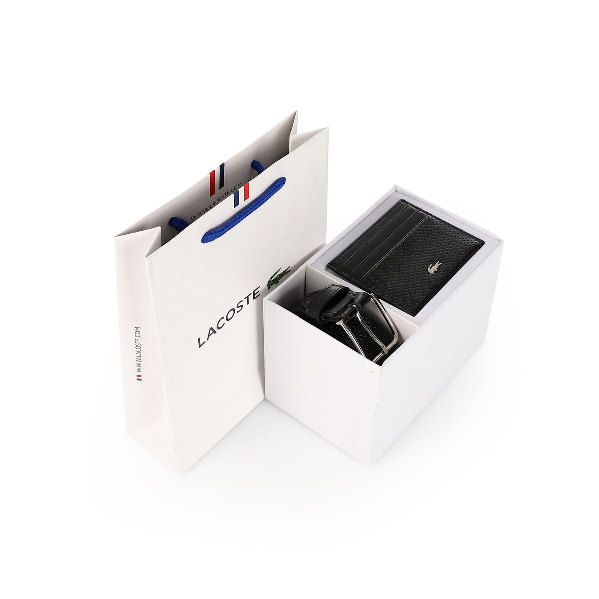 LACOSTE set (Belt & Card holder)