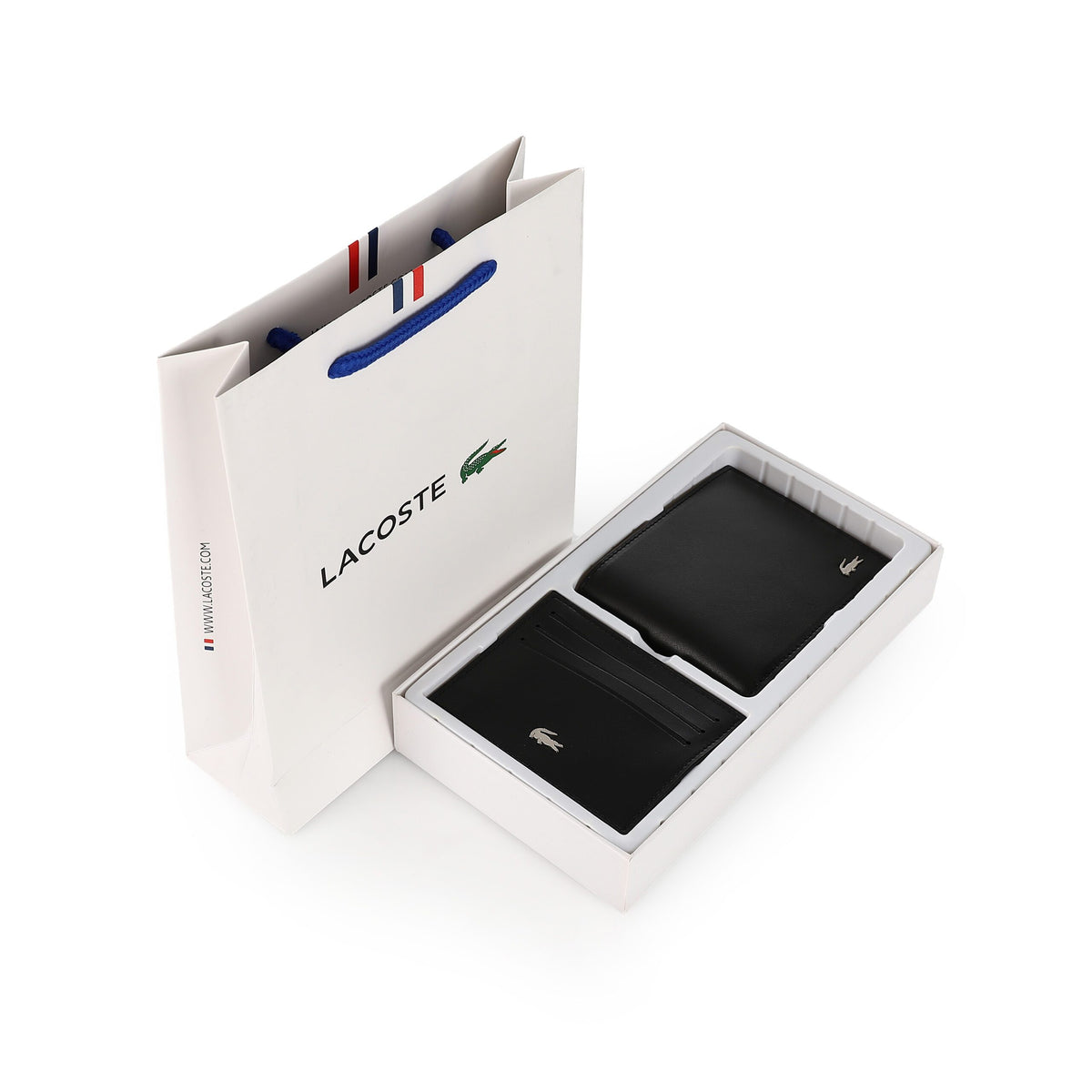LACOSTE set (Wallet & Card holder)