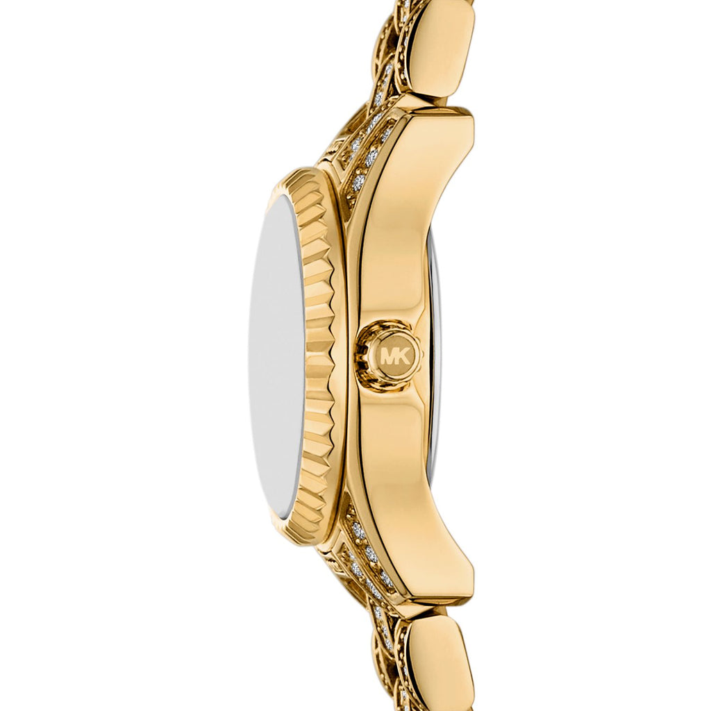 Michael Kors Petite Lexington Pavé Gold-Tone Watch for Women – MK4980