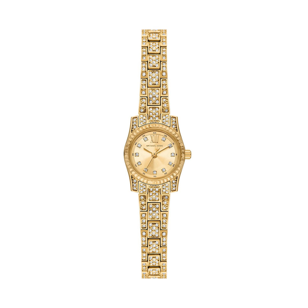 Michael Kors Petite Lexington Pavé Gold-Tone Watch for Women – MK4980