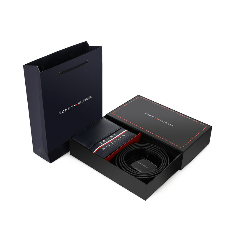 TOMMY HILFIGER set (Wallet & Belt)