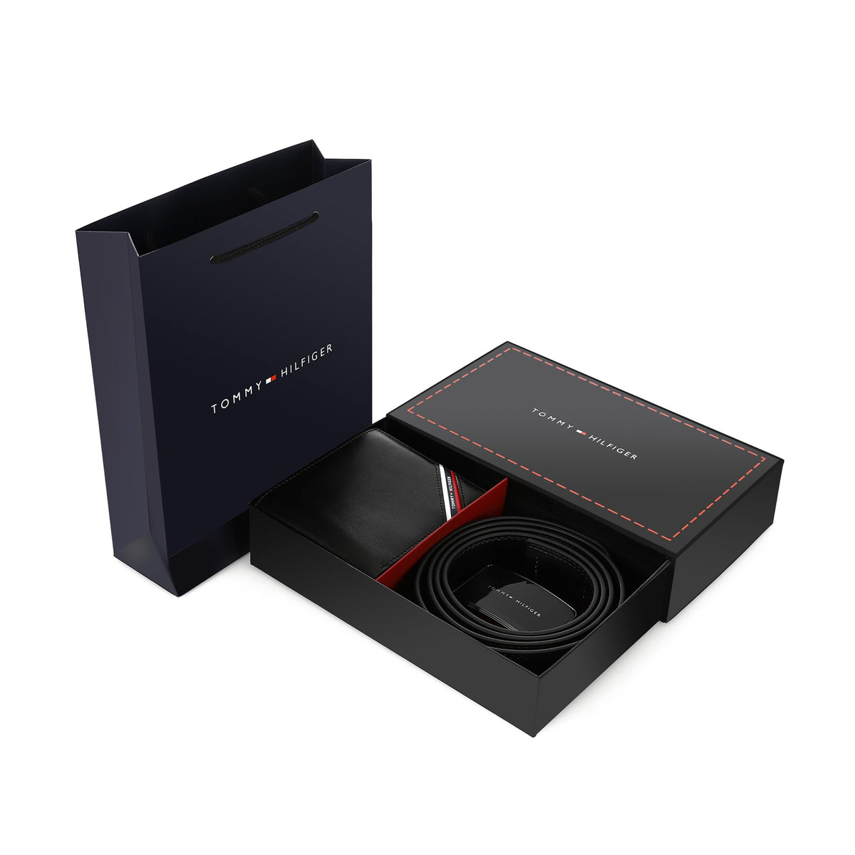 TOMMY HILFIGER set (Wallet & Belt)
