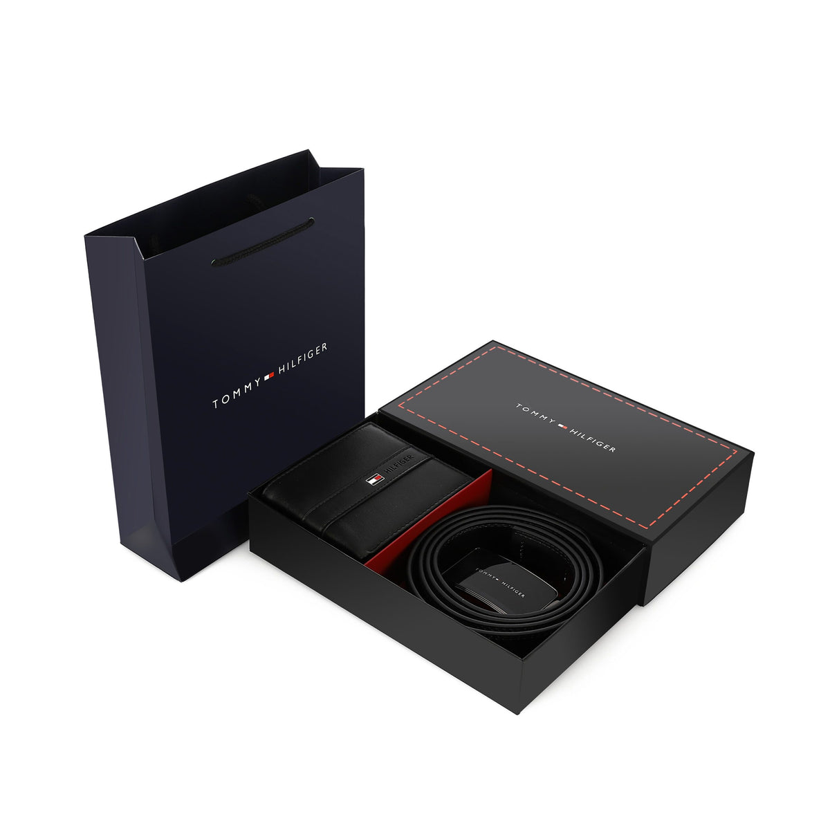 TOMMY HILFIGER set (Wallet & Belt)