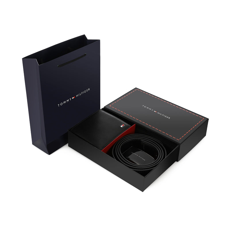 TOMMY HILFIGER set (Wallet & Belt)