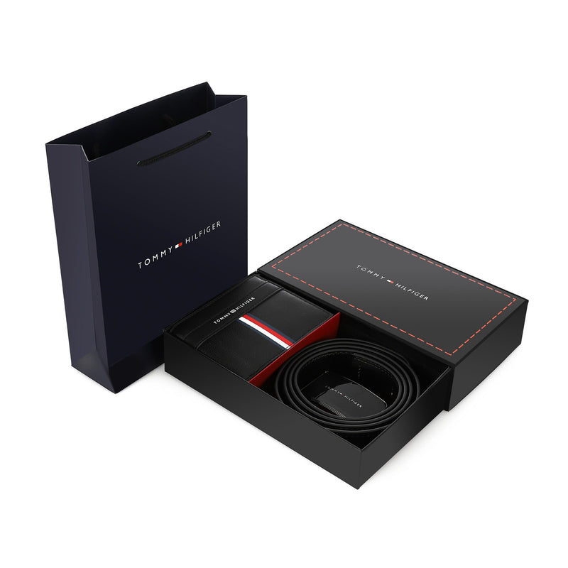 TOMMY HILFIGER set (Wallet & Belt)
