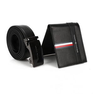 TOMMY HILFIGER set (Wallet & Belt)
