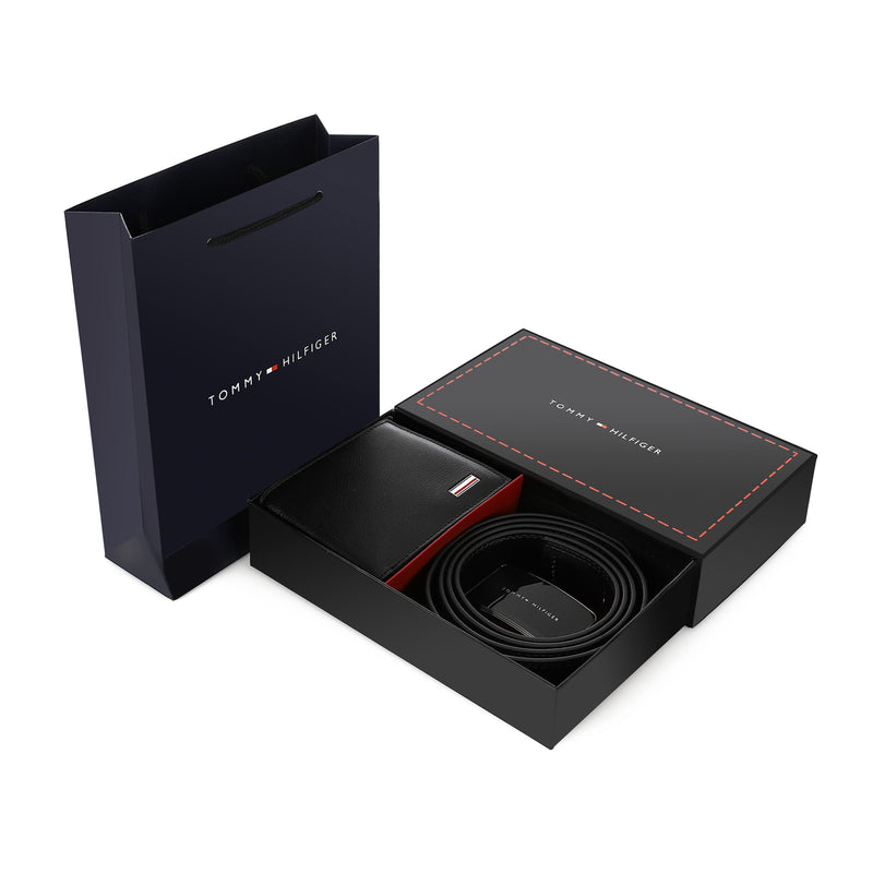 TOMMY HILFIGER set (Wallet & Belt)