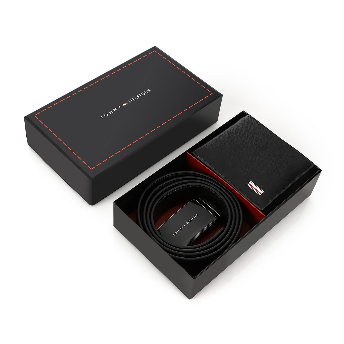 TOMMY HILFIGER set (Wallet & Belt)