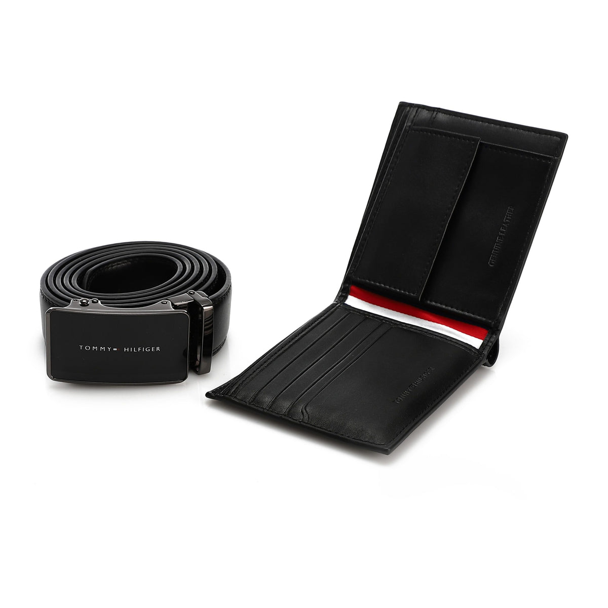 TOMMY HILFIGER set (Wallet & Belt)