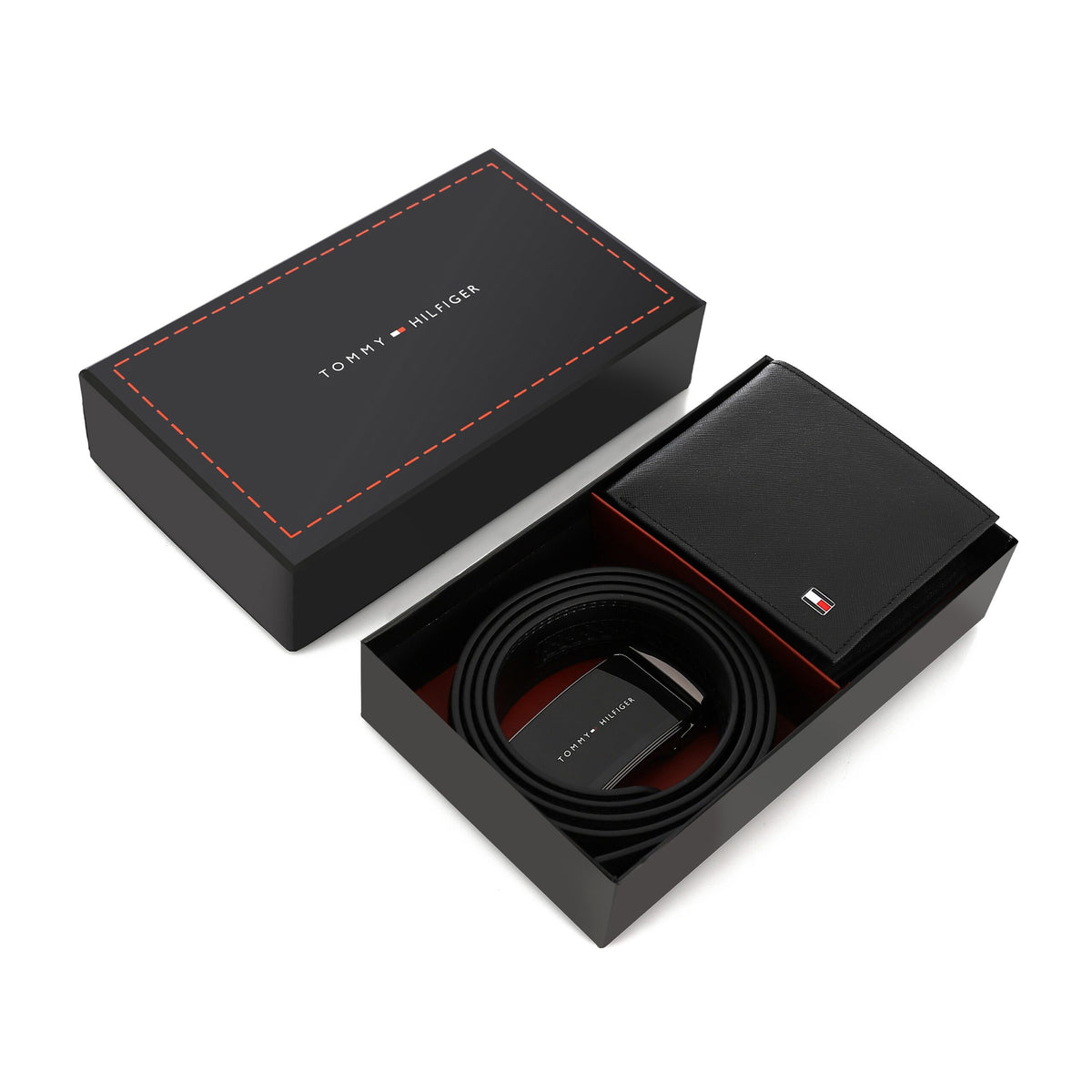 TOMMY HILFIGER set (Wallet & Belt)