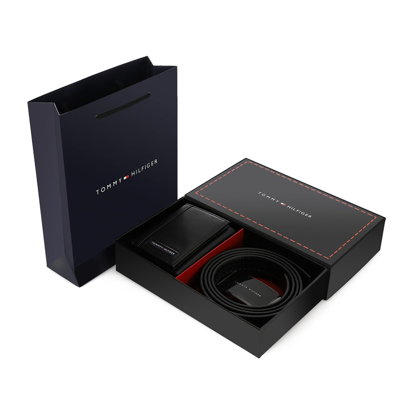 TOMMY HILFIGER set (Wallet & Belt)