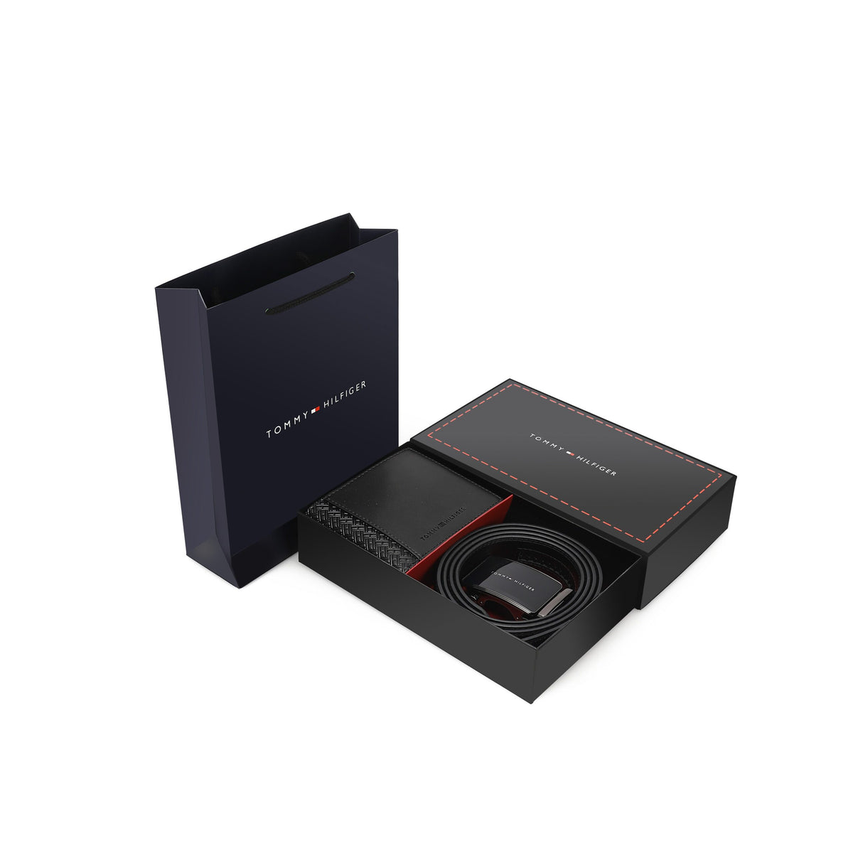 TOMMY HILFIGER set (Wallet & Belt)