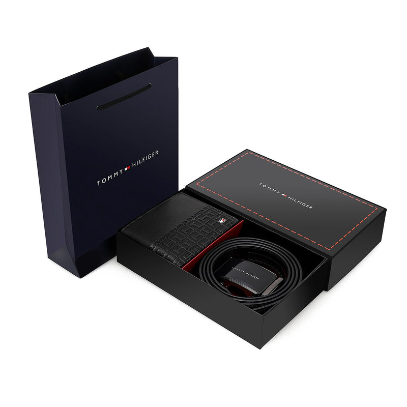 TOMMY HILFIGER set (Wallet & Belt)