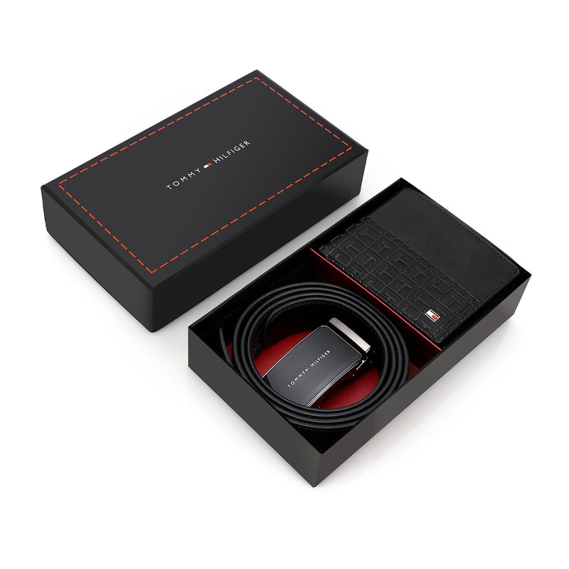 TOMMY HILFIGER set (Wallet & Belt)
