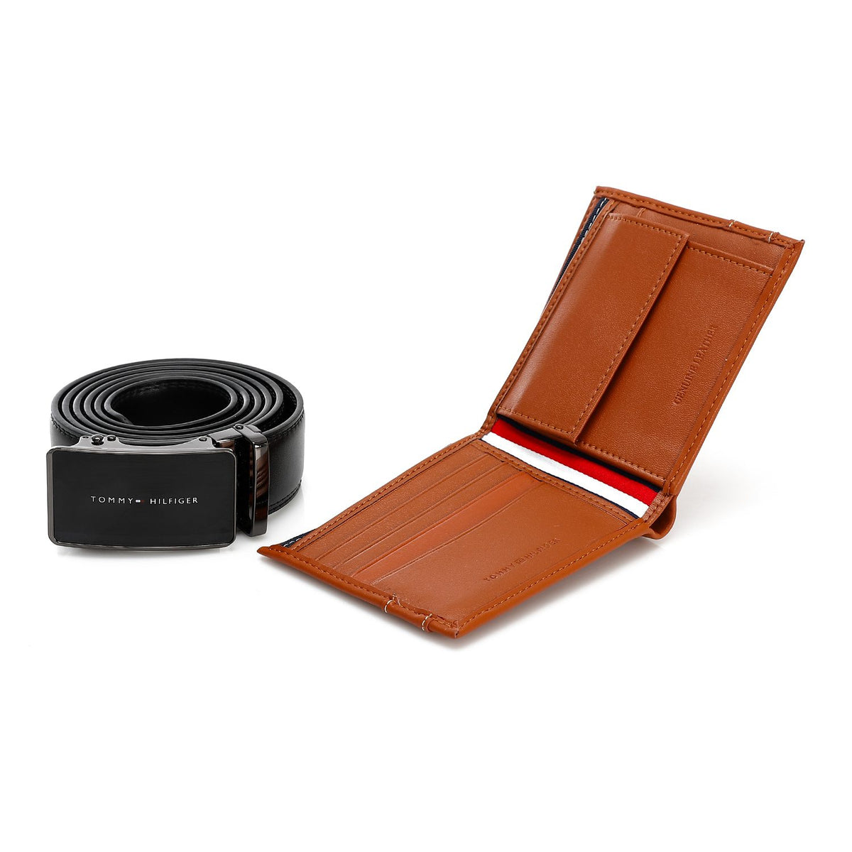 TOMMY HILFIGER set (Wallet & Belt)