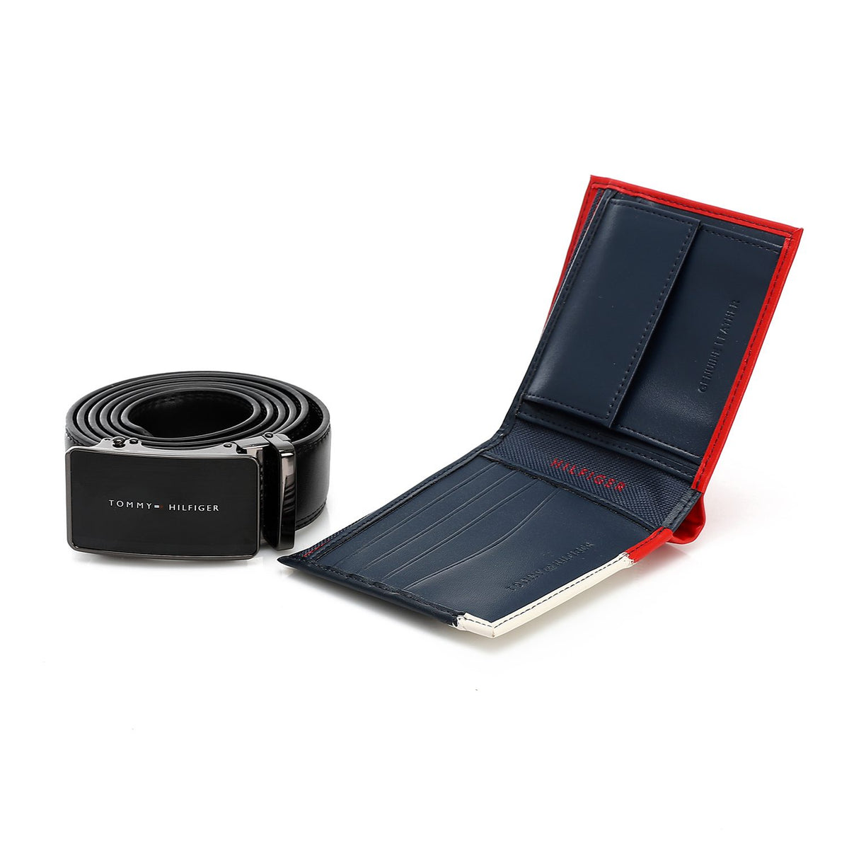 TOMMY HILFIGER set (Wallet & Belt)