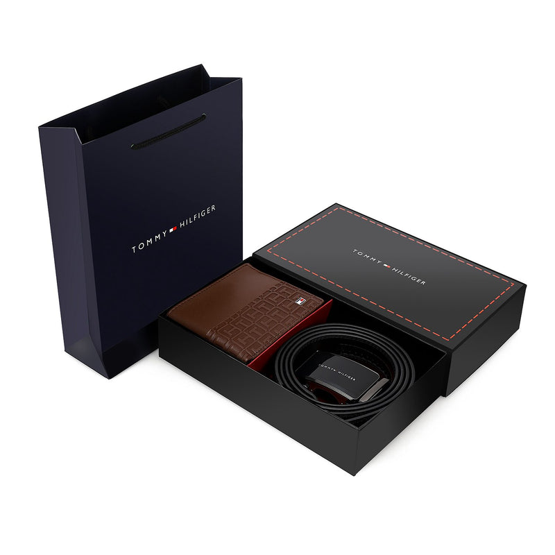 TOMMY HILFIGER set (Wallet & Belt)