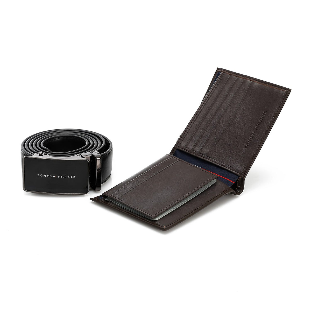 TOMMY HILFIGER set (Wallet & Belt)