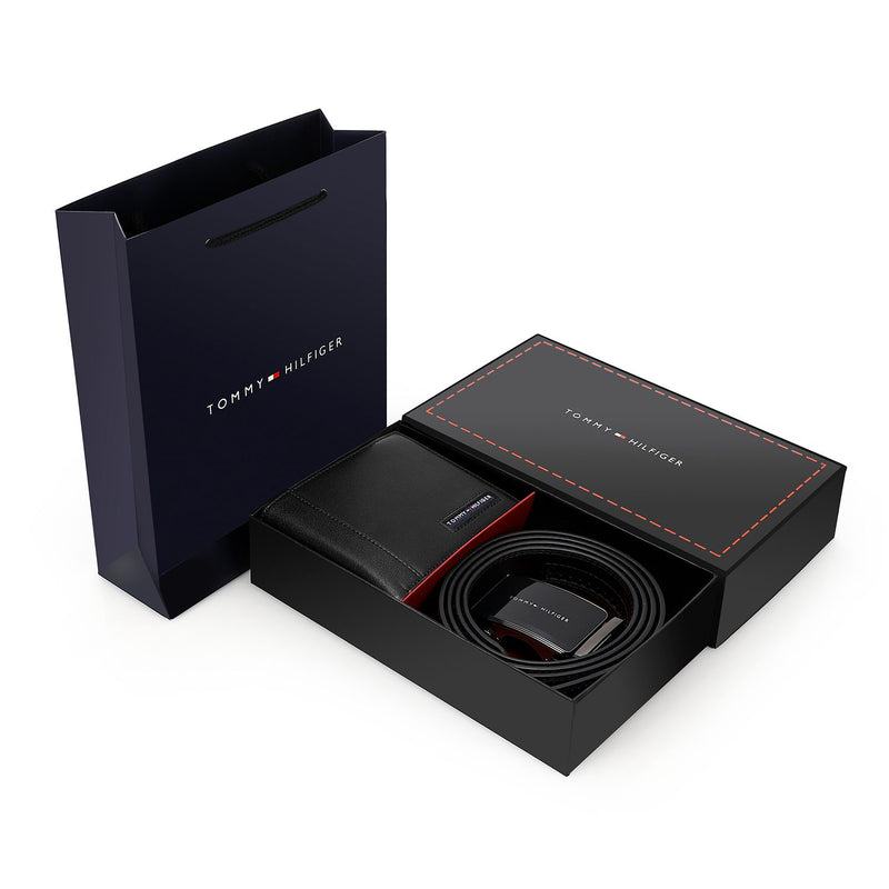 TOMMY HILFIGER set (Wallet & Belt)