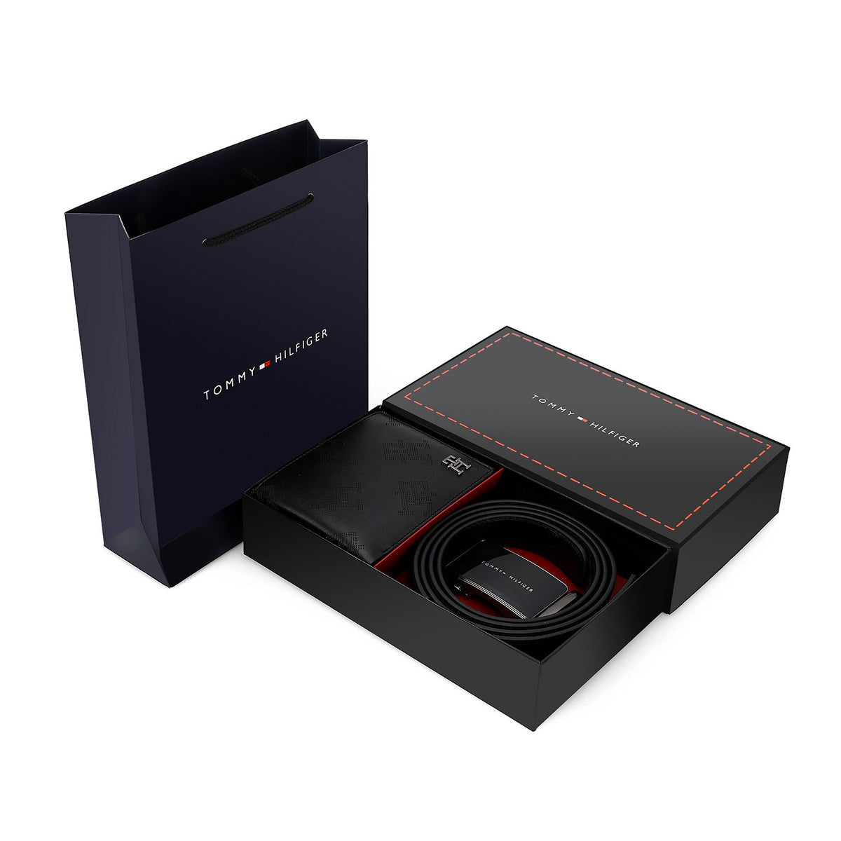 TOMMY HILFIGER set (Wallet & Belt)
