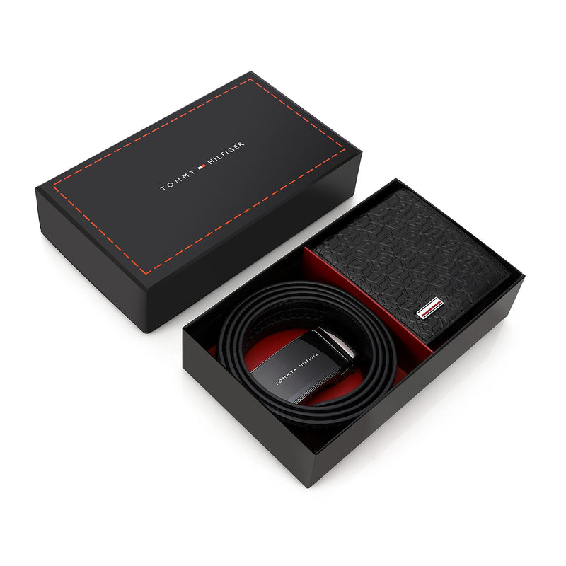 TOMMY HILFIGER set (Wallet & Belt)