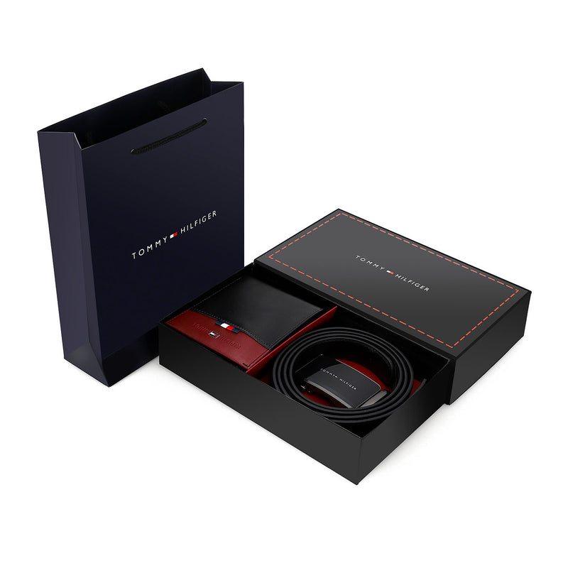 TOMMY HILFIGER set (Wallet & Belt)