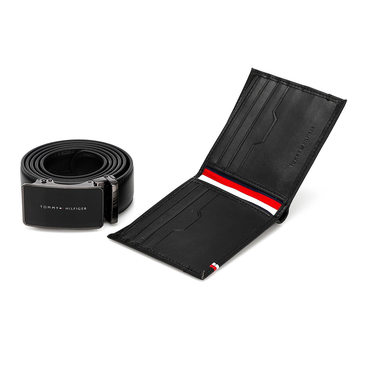 TOMMY HILFIGER set (Wallet & Belt)