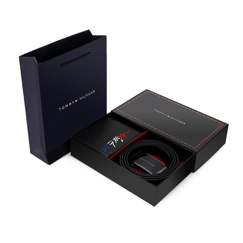 TOMMY HILFIGER set (Wallet & Belt)