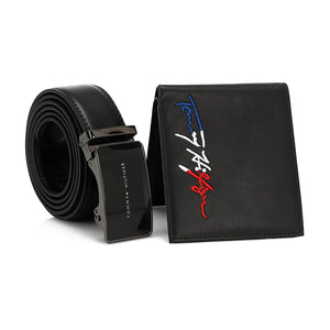 TOMMY HILFIGER set (Wallet & Belt)
