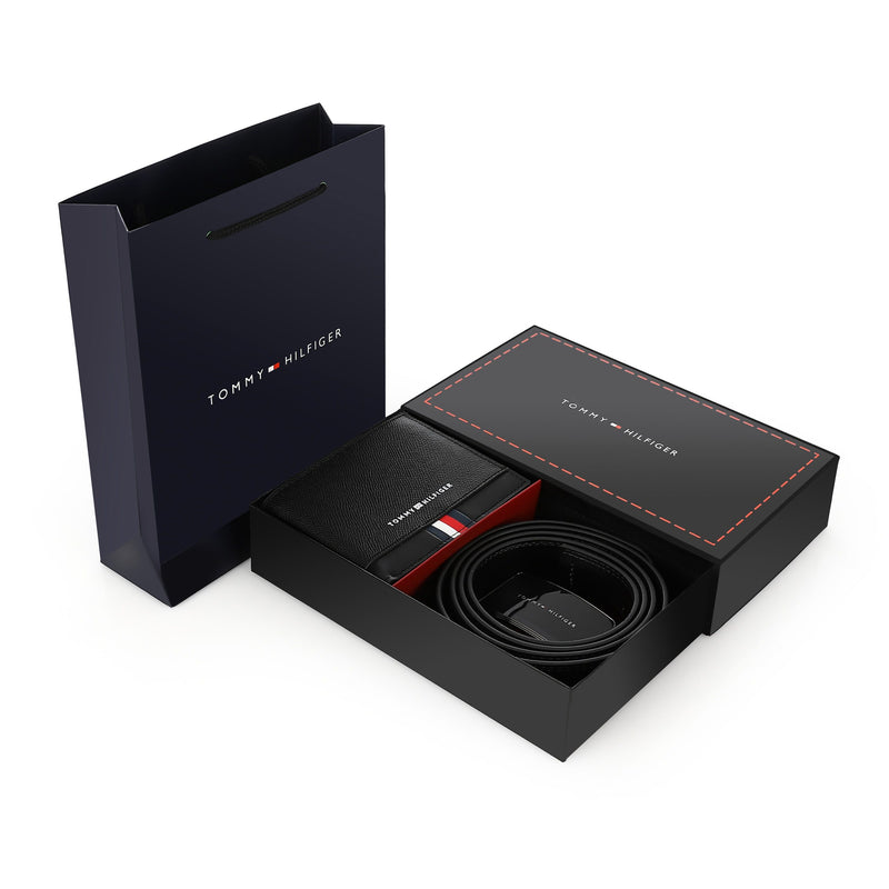 TOMMY HILFIGER set (Wallet & Belt)