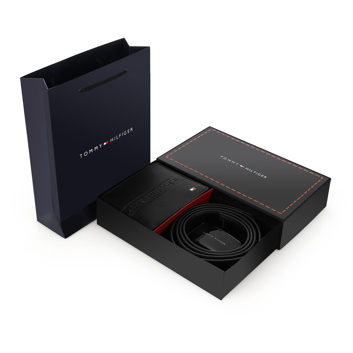 TOMMY HILFIGER set (Wallet & Belt)