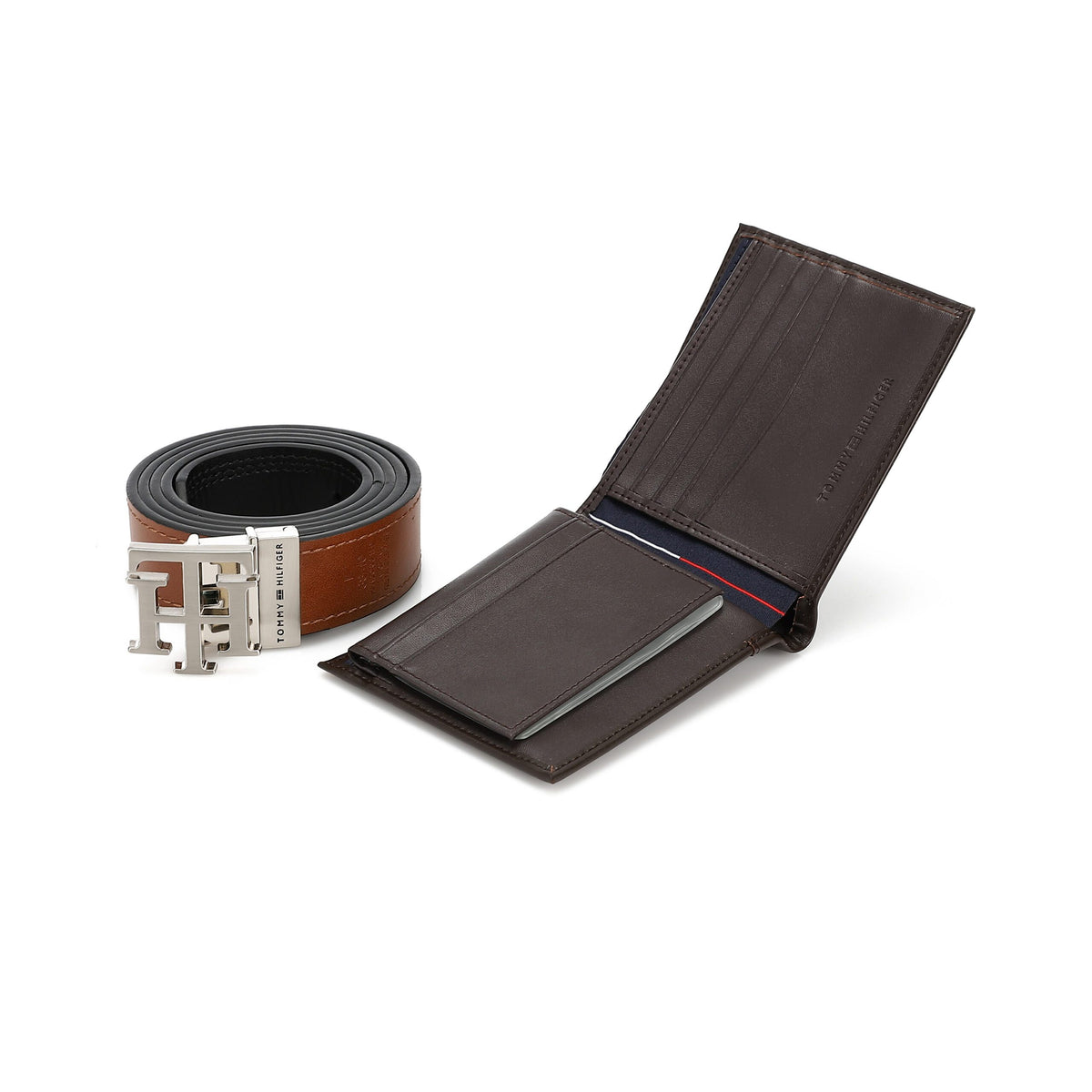 TOMMY HILFIGER set (Wallet & Belt)