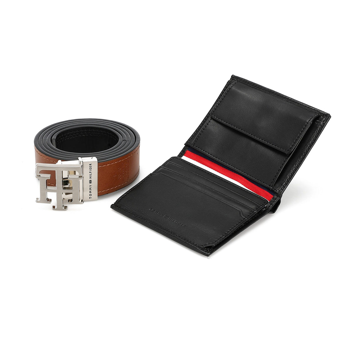 TOMMY HILFIGER set (Wallet & Belt)