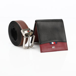 TOMMY HILFIGER set (Wallet & Belt)