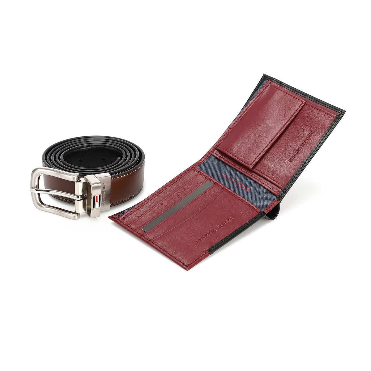 TOMMY HILFIGER set (Wallet & Belt)