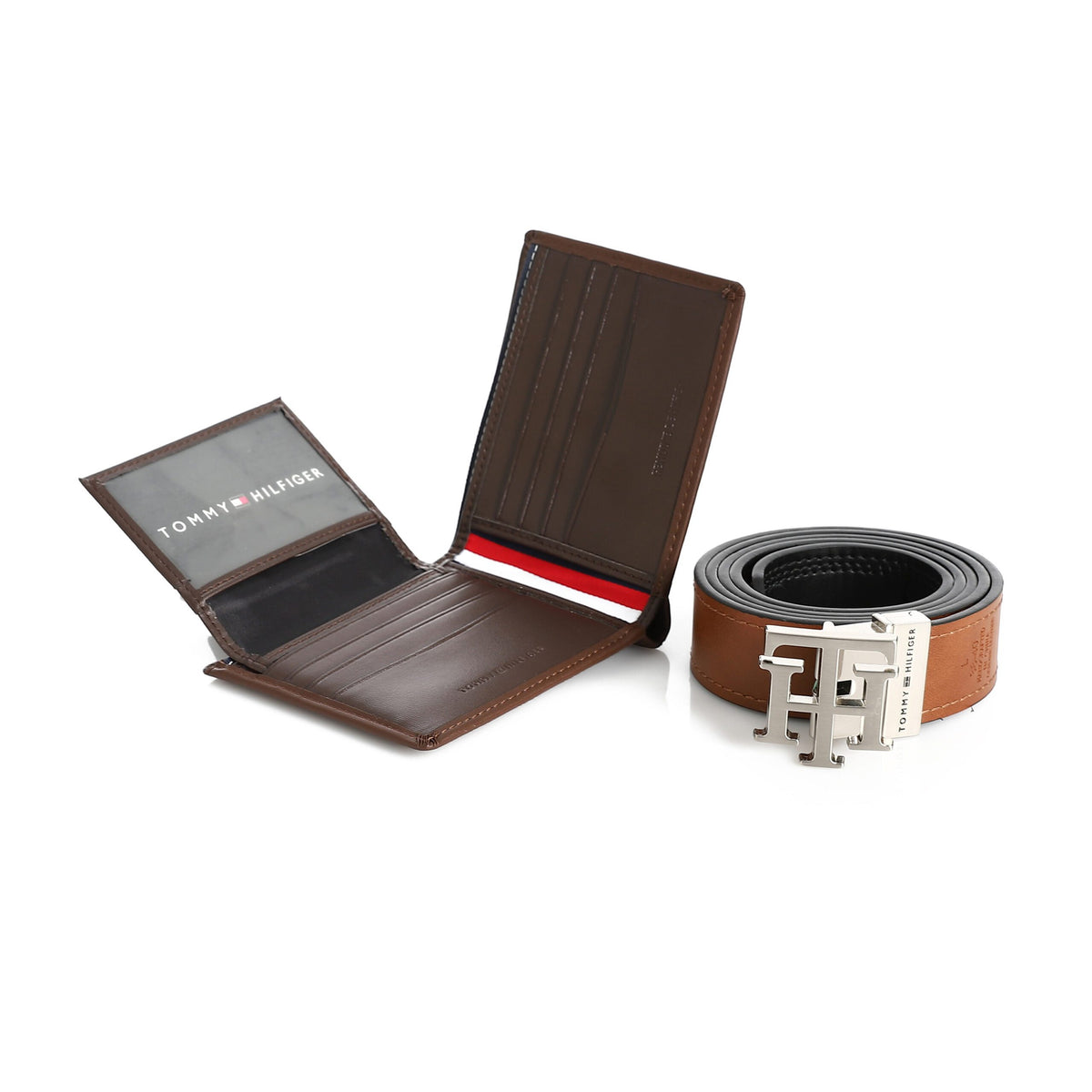 TOMMY HILFIGER set (Wallet & Belt)