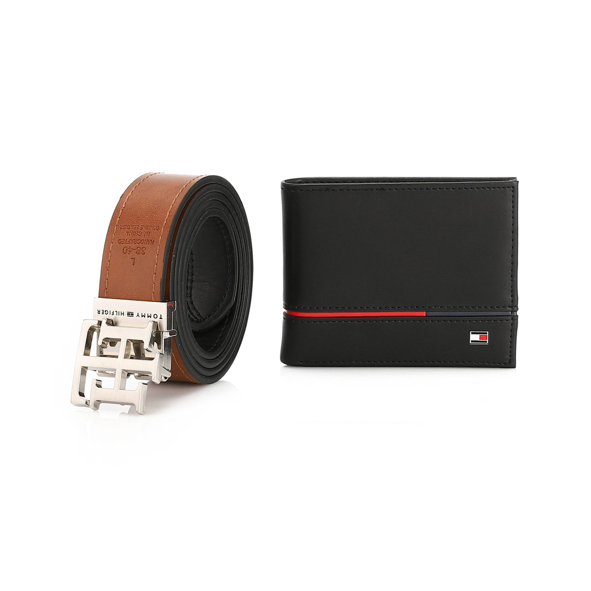 TOMMY HILFIGER set (Wallet & Belt)