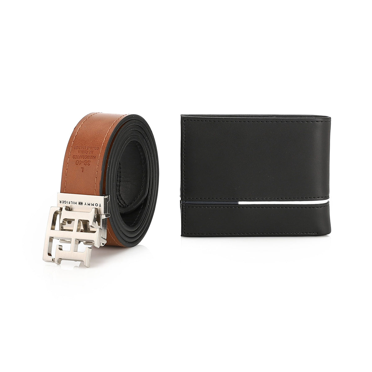 TOMMY HILFIGER set (Wallet & Belt)