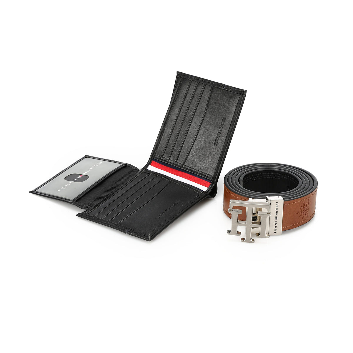 TOMMY HILFIGER set (Wallet & Belt)