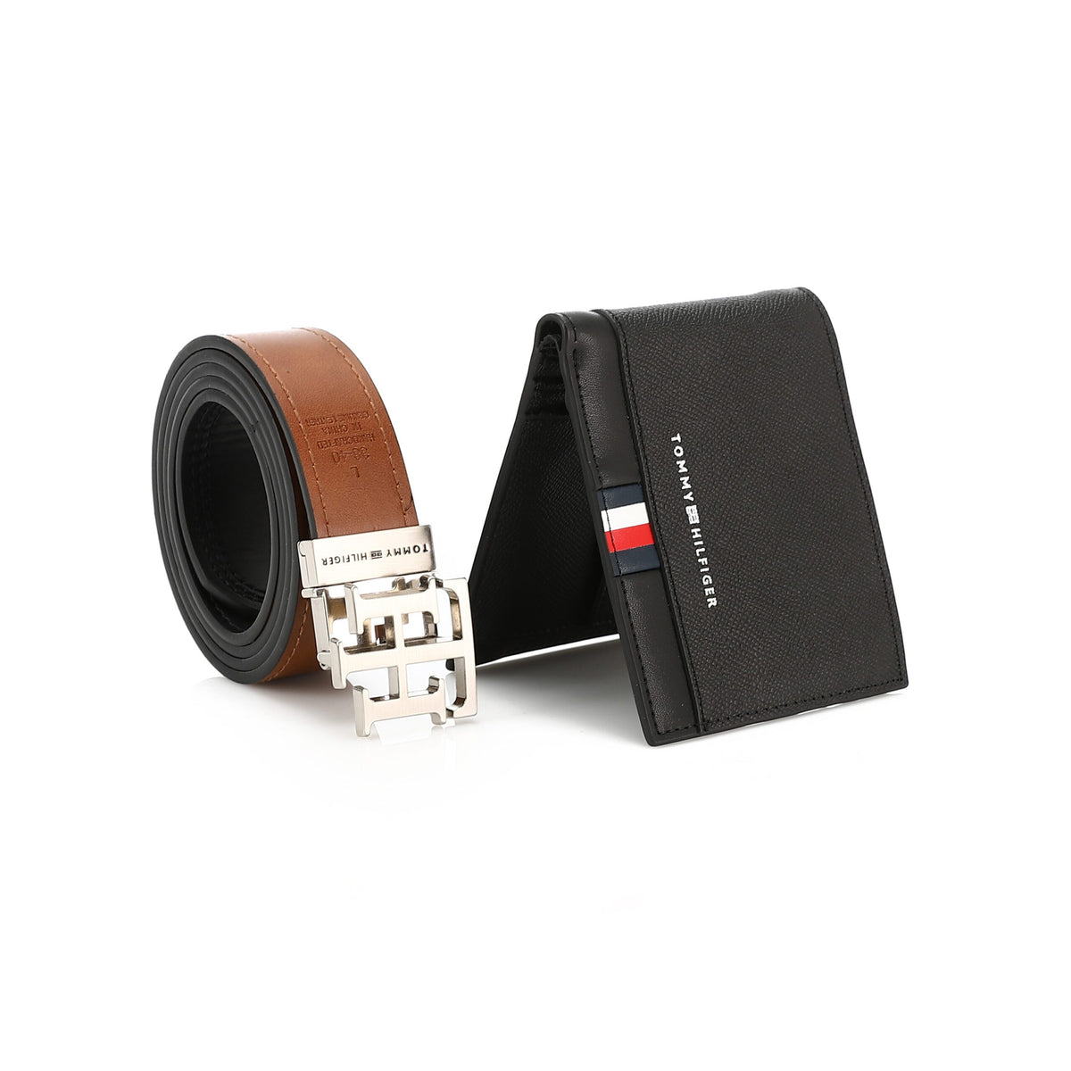 TOMMY HILFIGER set (Wallet & Belt)
