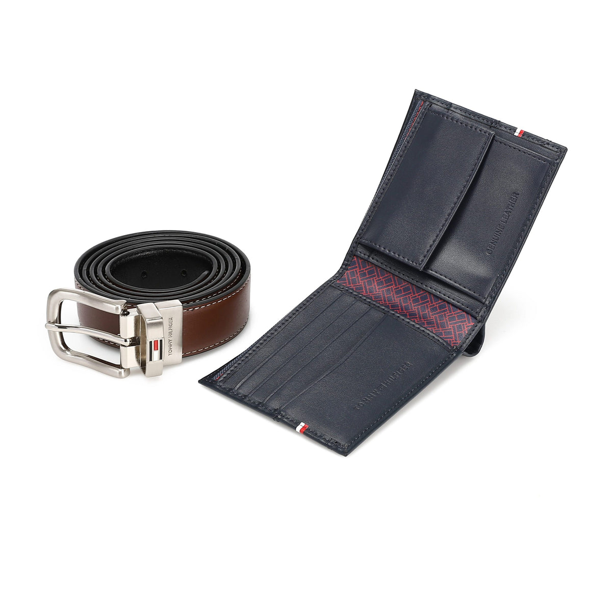 TOMMY HILFIGER set (Wallet & Belt)