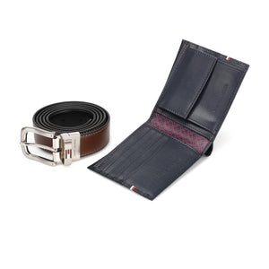 TOMMY HILFIGER set (Wallet & Belt)
