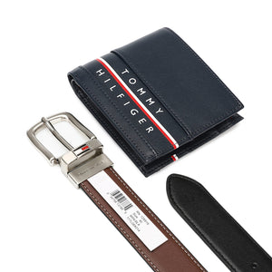 TOMMY HILFIGER set (Wallet & Belt)