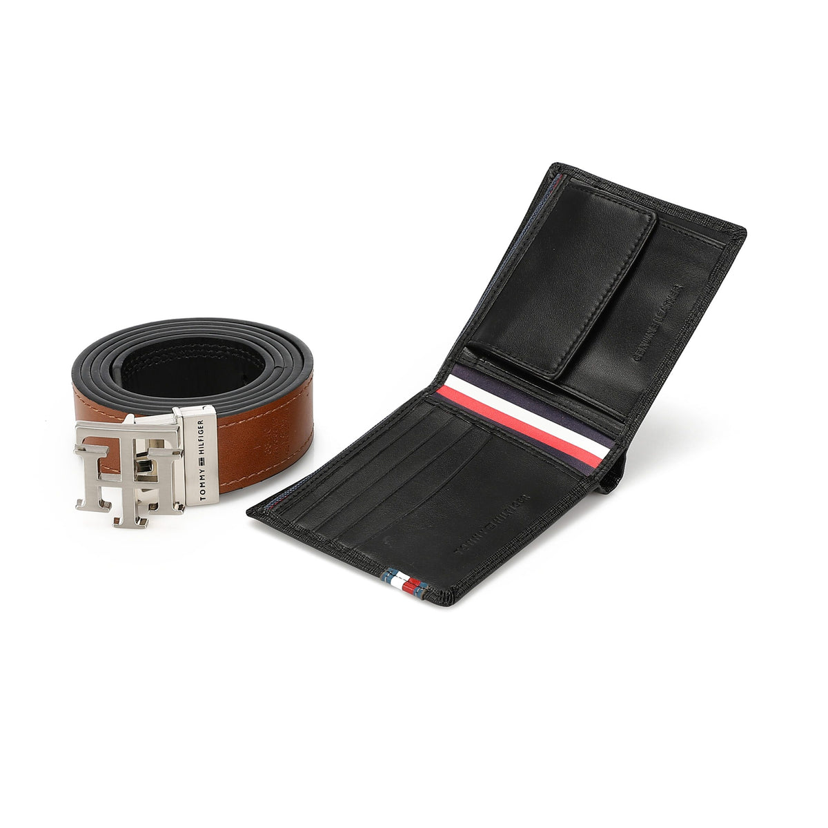 TOMMY HILFIGER set (Wallet & Belt)