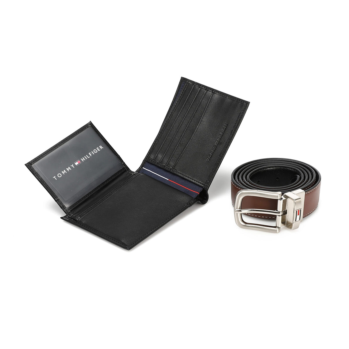 TOMMY HILFIGER set (Wallet & Belt)