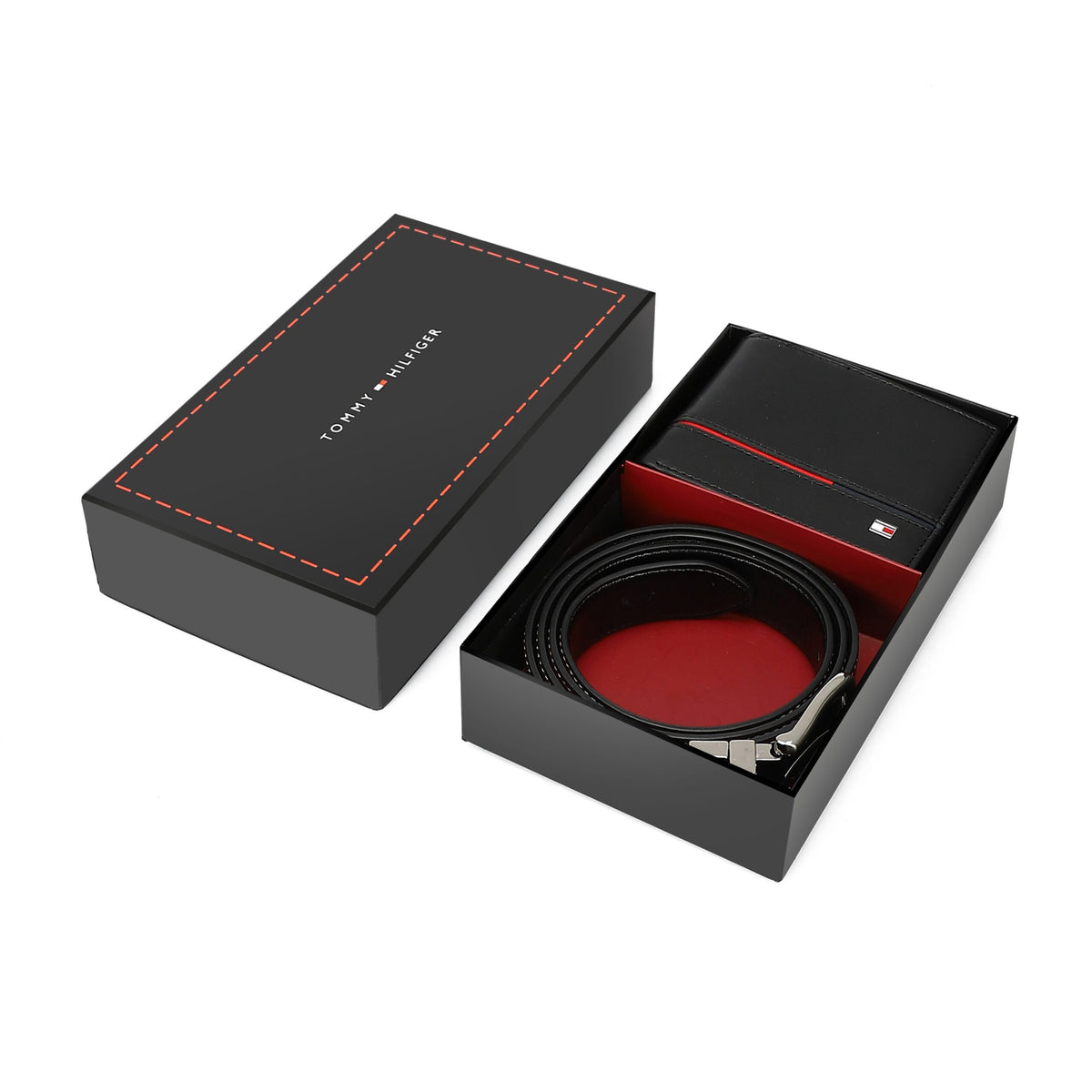 TOMMY HILFIGER set (Wallet & Belt)