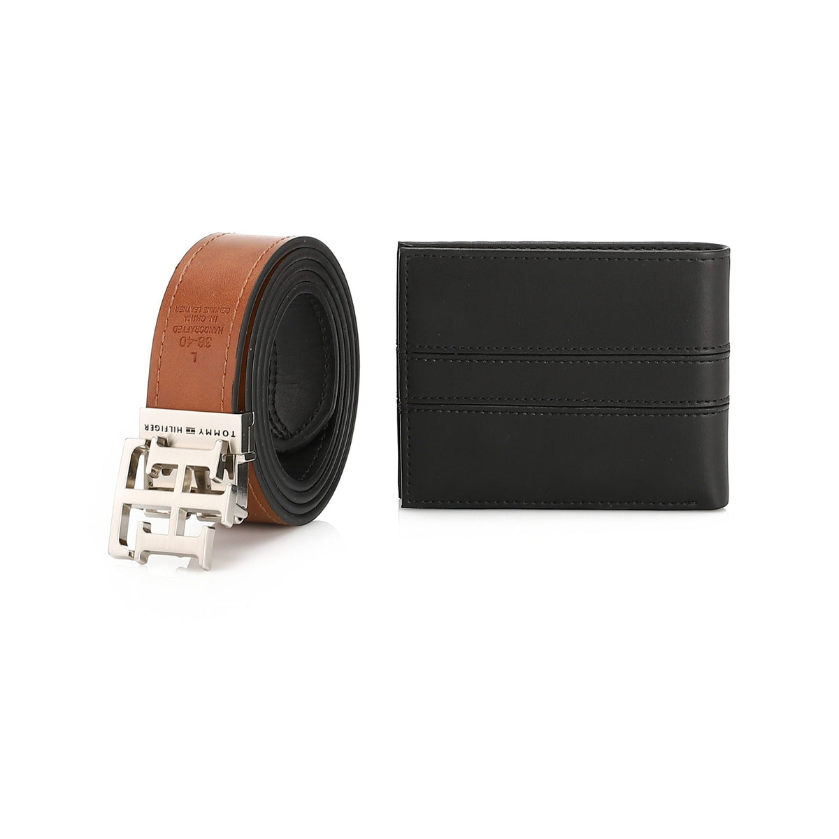 TOMMY HILFIGER set (Wallet & Belt)